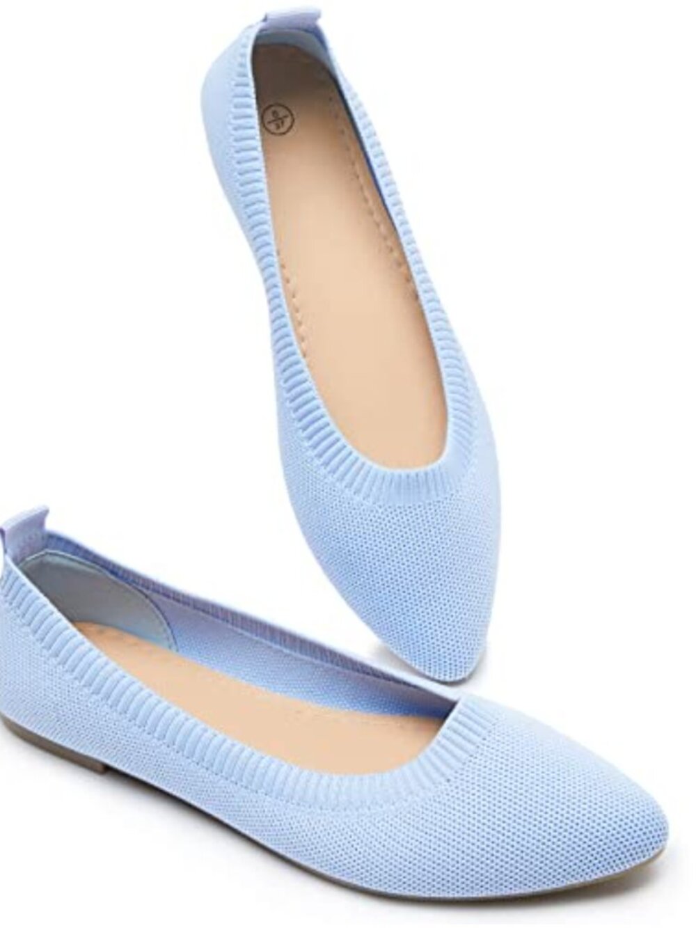 Womens Mesh Ballet Flats Lightweight Breathable Pointed Toe Slip On Shoes